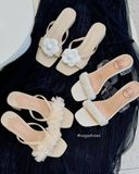  DÉP NAGASHOES QUAI NGANG ĐÍNH HOA VẢI 4P NAD323 