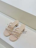  DÉP NAGASHOES MŨI VUÔNG QUAI THẮT NƠ 5P NAD344 