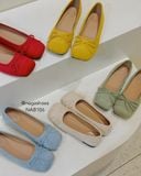  GIÀY BÚP BÊ NAGASHOES MŨI VUÔNG ĐÍNH NƠ NAB106 