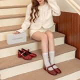  GIÀY CAO GÓT NAGASHOES QUAI DÁN DA BÓNG 5P NAC324 