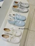  GIÀY BÚP BÊ NAGASHOES DÁNG THỂ THAO DÂY NƠ LỤA 2P NAB117 