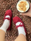  GIÀY BÚP BÊ NAGASHOES DA LỘN QUAI NGANG THẮT NƠ NAB93 