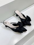  DÉP SỤC NAGASHOES VẢI LỤA ĐÍNH NƠ BẢN TO  7P NAD339 