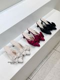 DÉP SỤC NAGASHOES VẢI LỤA ĐÍNH NƠ BẢN TO  7P NAD339 