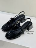  CAO GÓT NAGASHOES DA BÓNG QUAI DÁN ĐÍNH NƠ  NAC318 