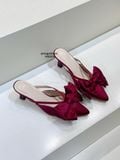  DÉP SỤC NAGASHOES VẢI LỤA ĐÍNH NƠ BẢN TO  7P NAD339 