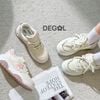 Giày Sneaker Unisex viền gót vải tweed DG02