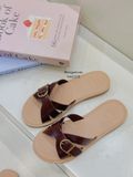  DÉP NAGASHOES MŨI TRÒN QUAI ĐÍNH KHÓA NAD370 