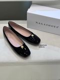  GIÀY BÚP BÊ NAGASHOES DA BÓNG VIỀN NHUNG ĐÍNH HOA KIM LOẠI NAB101 