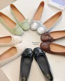  GIÀY BÚP BÊ NAGASHOES VIỀN ĐƯỜNG CHỈ ĐÍNH NƠ NAB103 