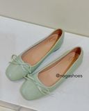  GIÀY BÚP BÊ NAGASHOES VIỀN ĐƯỜNG CHỈ ĐÍNH NƠ NAB103 