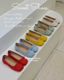  GIÀY BÚP BÊ NAGASHOES MŨI VUÔNG ĐÍNH NƠ NAB106 