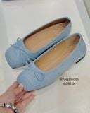  GIÀY BÚP BÊ NAGASHOES MŨI VUÔNG ĐÍNH NƠ NAB106 