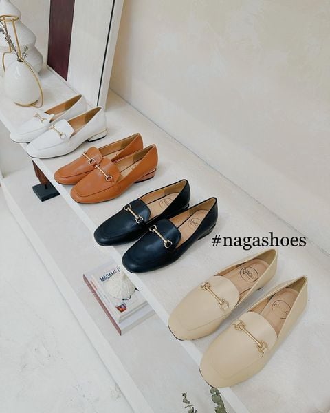  BÚP BÊ NAGASHOES PHỐI KHÓA XOẮN GÓT MẠ VÀNG 3P NAB60 