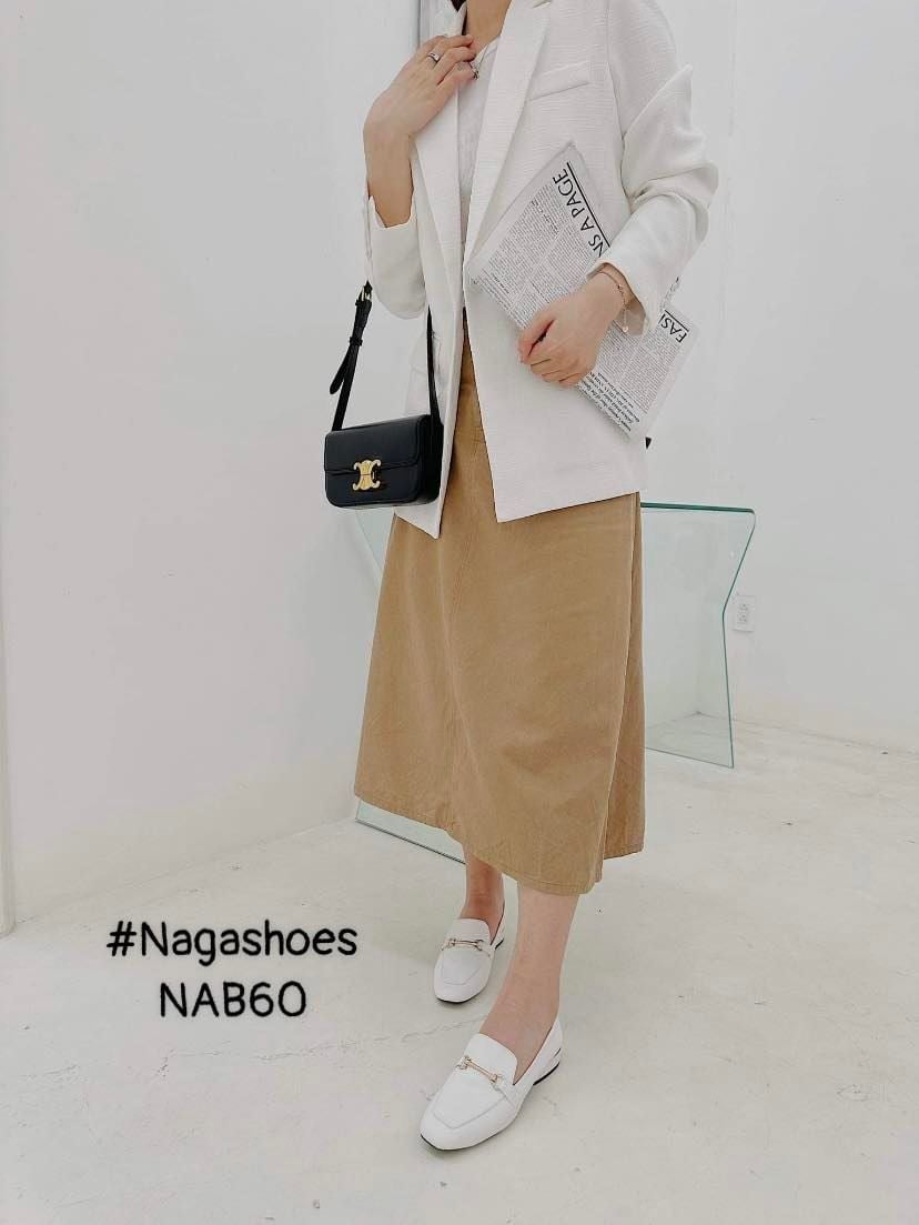  BÚP BÊ NAGASHOES PHỐI KHÓA XOẮN GÓT MẠ VÀNG 3P NAB60 