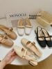 BÚP BÊ NAGASHOES BÍT MŨI PHỐI QUAI NGANG ĐÍNH KHÓA VUÔNG 2P NAB63