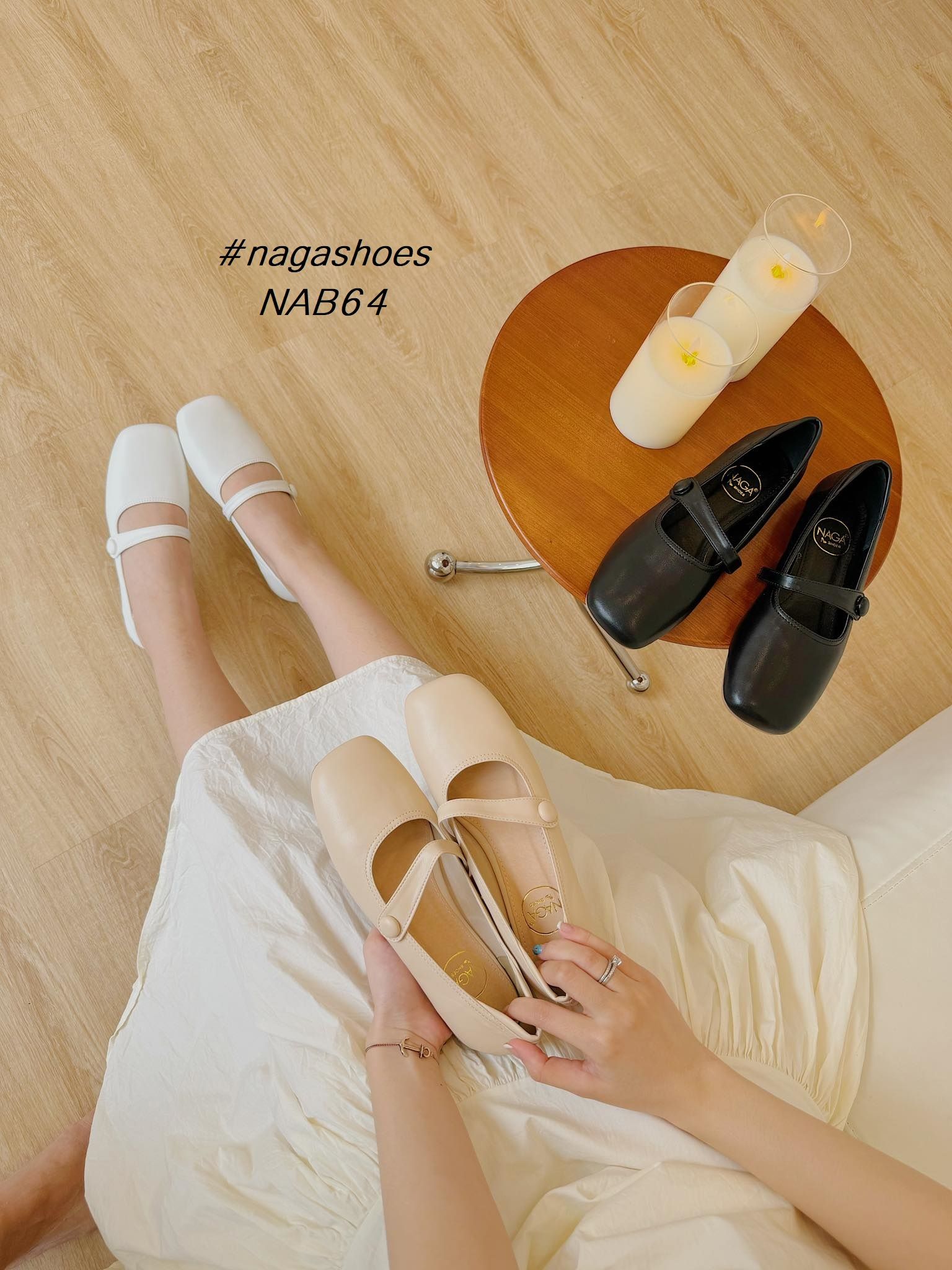  BÚP BÊ NAGASHOES MŨI VUÔNG BASIC 1P NAB64 