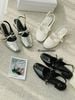 [FORM HƠI BÉ- CHÂN ĐẦY LÊN 1 SIZE] GIÀY BÚP BÊ NAGASHOES DA BÓNG THẮT NƠ KHÓA NHỎ 2P NAB82