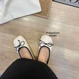  (FORM TO NÊN LÙI 1 SIZE) GIÀY BÚP BÊ NAGASHOES MŨI NHÚN ĐÍNH NƠ NAB85 
