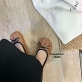  (FORM TO NÊN LÙI 1 SIZE) GIÀY BÚP BÊ NAGASHOES MŨI NHÚN ĐÍNH NƠ NAB85 
