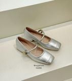  GIÀY BÚP BÊ NAGASHOES MŨI VUÔNG PHỐI KHÓA 3P NAB86 