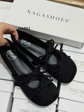  GIÀY BÚP BÊ NAGASHOES DA LỘN QUAI NGANG THẮT NƠ NAB93 