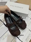  GIÀY BÚP BÊ NAGASHOES DA LỘN QUAI NGANG THẮT NƠ NAB93 