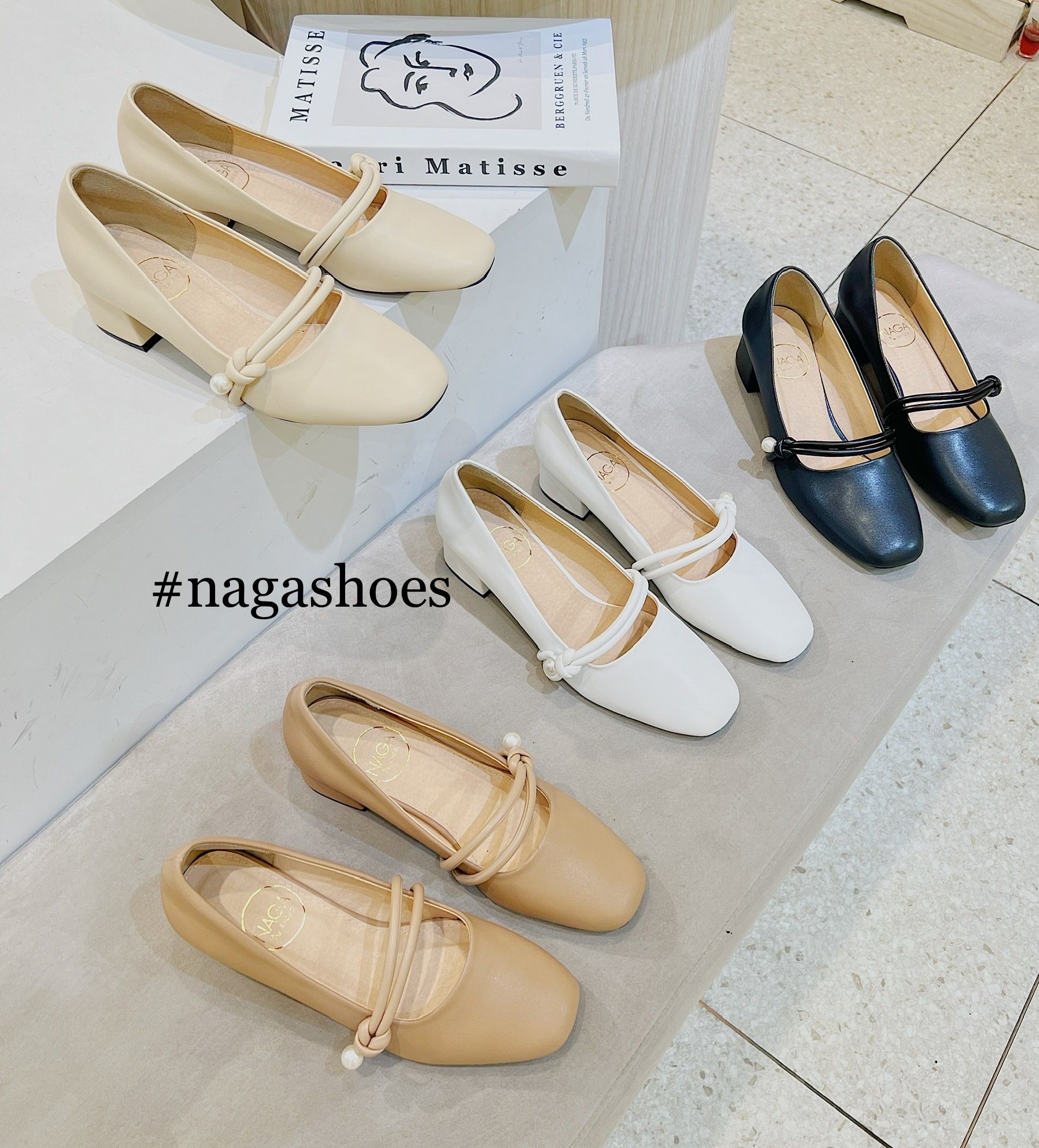  CAO GÓT NAGASHOES QUAI GÚT ĐÍNH NGỌC 4P NAC213 