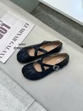  GIÀY BÚP BÊ NAGASHOES MŨI GẤP NẾP QUAI CHÉO KHÓA BẠC NAB99 
