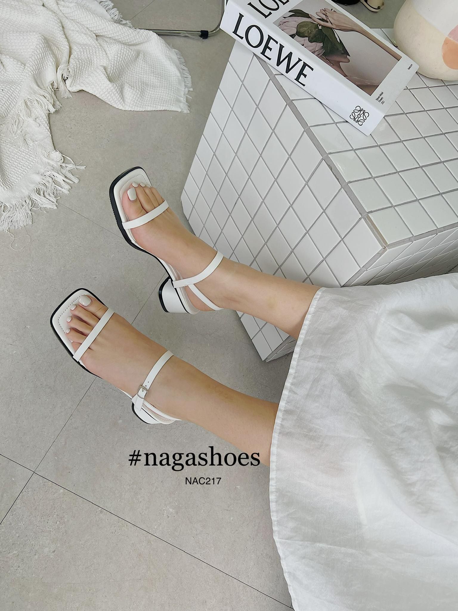  CAO GÓT NAGASHOES QUAI NGANG MẢNH VIỀN ĐẾ 4P NAC217 