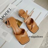  CAO GÓT NAGASHOES QUAI XOẮN MŨI VUÔNG 4P NAC218 