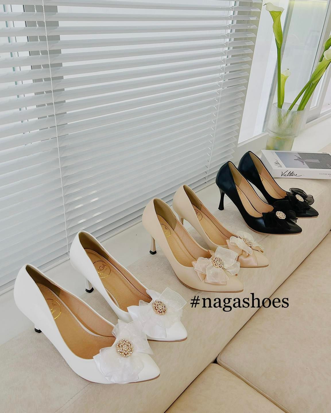  CAO GÓT NAGASHOES ĐẾ NHỌN PHỐI NƠ ĐÍNH ĐÁ 8P NAC225 