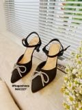  CAO GÓT NAGASHOES MŨI NHỌN THẮT NƠ ĐÍNH ĐÁ 7P NAC227 