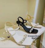  CAO GÓT NAGASHOES QUAI NGANG ĐÍNH DÂY ĐÁ 8P NAC247 