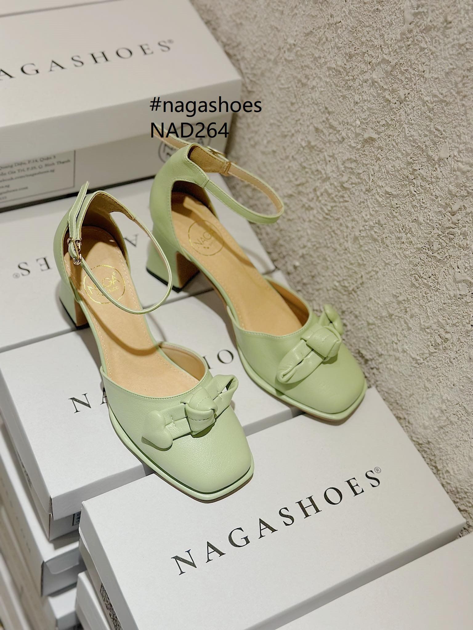  CAO GÓT NAGASHOES ĐÍNH PHỤ KIỆN TRÁI TIM BỌC DA 7P NAC264 