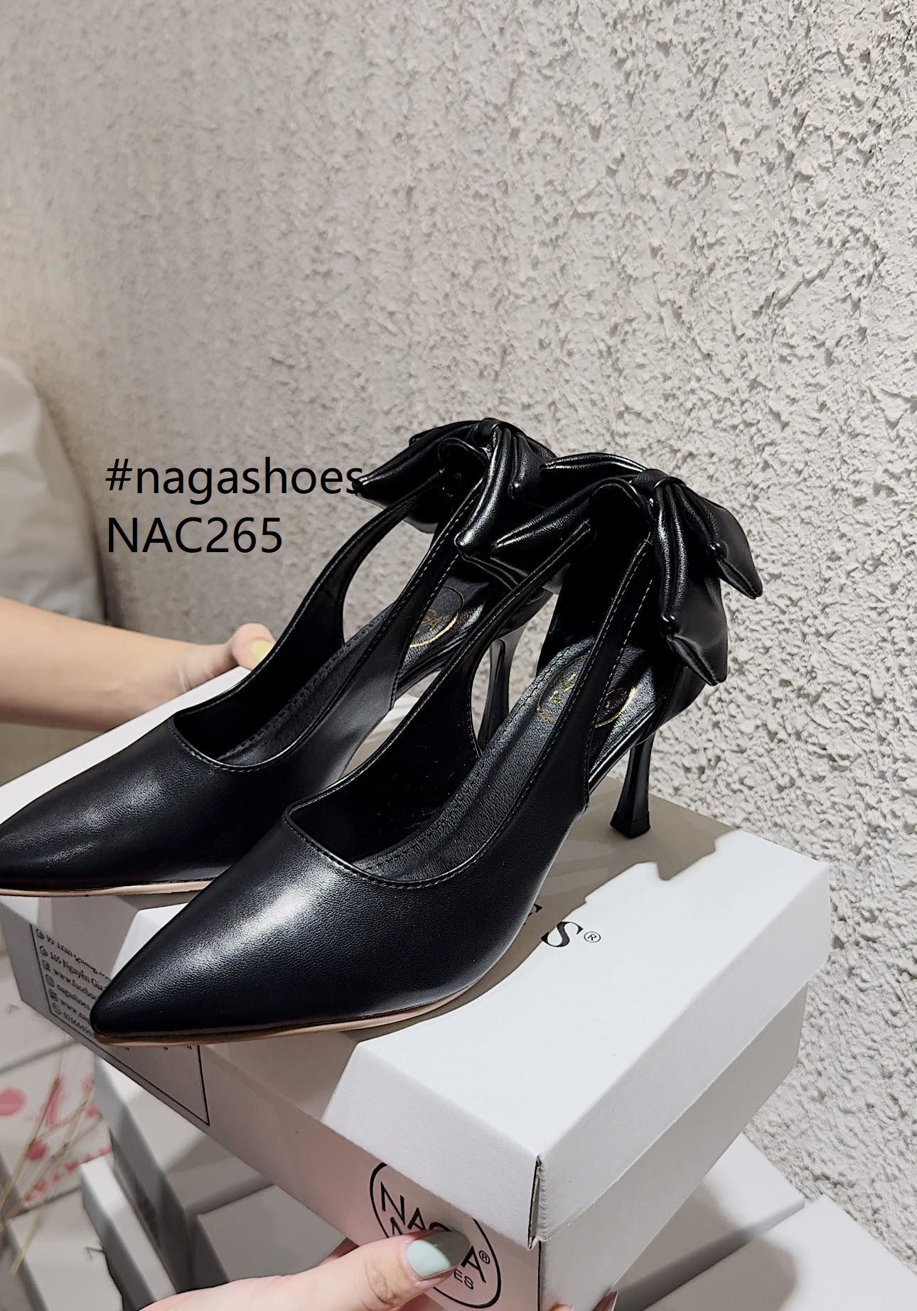  CAO GÓT NAGASHOES GÓT PHỐI NƠ 7.5P NAC265 