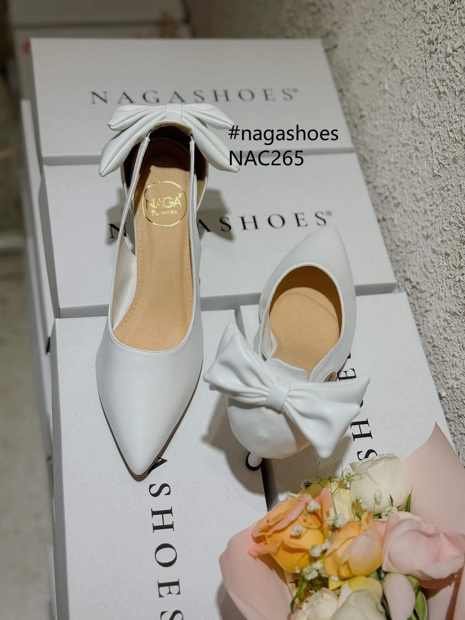  CAO GÓT NAGASHOES GÓT PHỐI NƠ 7.5P NAC265 