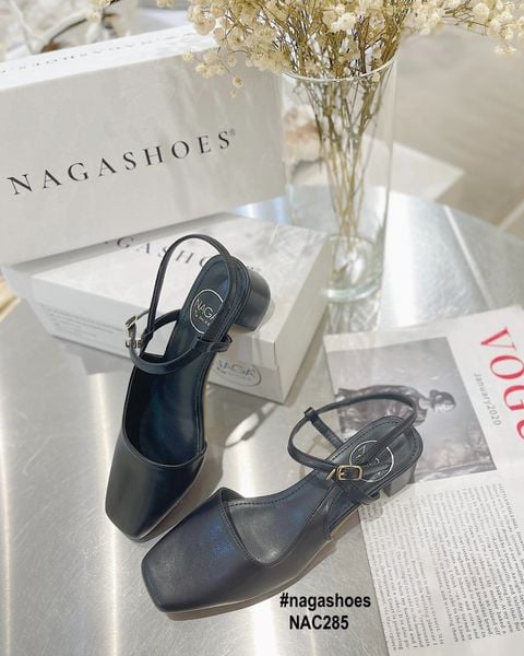  CAO GÓT NAGASHOES BÍT MŨI DA TRƠN BASIC 3P NAC285 