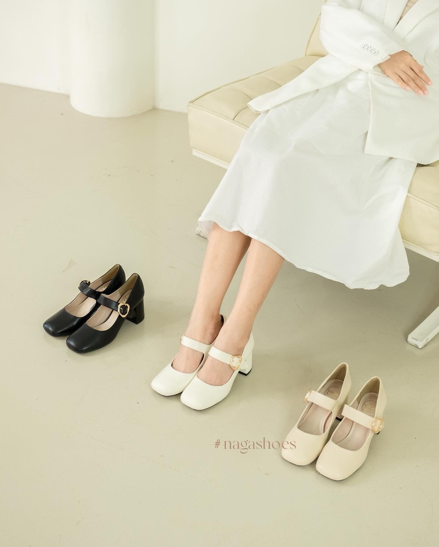  CAO GÓT  MARY JANE NAGASHOES QUAI NGANG BẢN TO 6P NAC288 