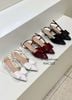 CAO GÓT NAGASHOES DA BÓNG ĐÍNH NƠ BẢN TO GÓT KIM LOẠI 5P NAC322