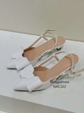  CAO GÓT NAGASHOES DA BÓNG ĐÍNH NƠ BẢN TO GÓT KIM LOẠI 5P NAC322 