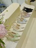  CAO GÓT NAGASHOES MŨI NHỌN NẾP GẤP ĐÍNH NƠ 7P NAC327 