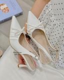  CAO GÓT NAGASHOES MŨI NHỌN NẾP GẤP ĐÍNH NƠ 7P NAC327 