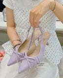  CAO GÓT NAGASHOES MŨI NHỌN NẾP GẤP ĐÍNH NƠ 7P NAC327 