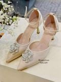  CAO GÓT NAGASHOES MŨI NHỌN ĐÍNH ĐÁ HOẠ TIẾT 7P NAC329 