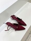  CAO GÓT NAGASHOES MŨI NHỌN PHỐI QUAI NGANG 4P NAC325 