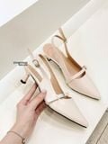  CAO GÓT NAGASHOES MŨI NHỌN PHỐI QUAI NGANG 4P NAC325 