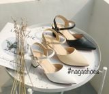  Giày Cao Gót Nagashoes Mũi Nhọn Hở Gót 5P NAC93 