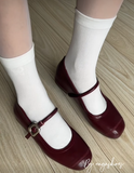  GIÀY BÚP BÊ NAGASHOES NÂNG CHIỀU CAO PHỐI QUAI ĐÍNH KHÓA 4P NAB90 