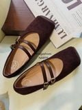 GIÀY BÚP BÊ NAGASHOES DA LỘN PHỐI MŨI DA NAB98 